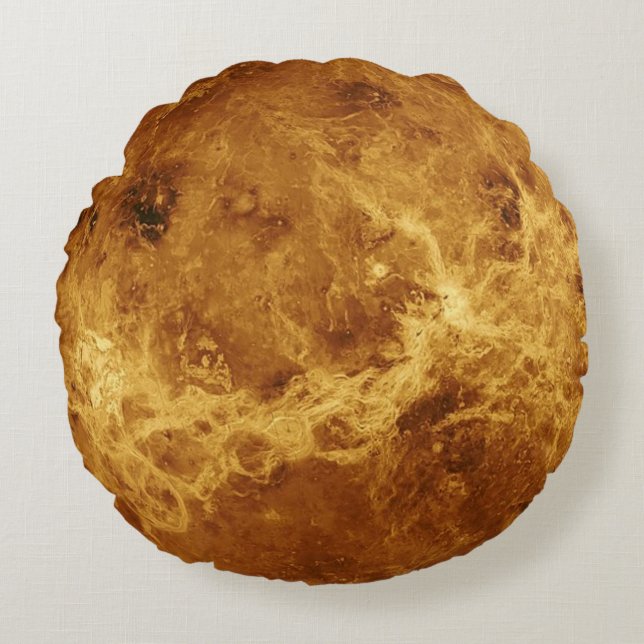 Venus Globe Rundkissen Rundes Kissen (Vorderseite)