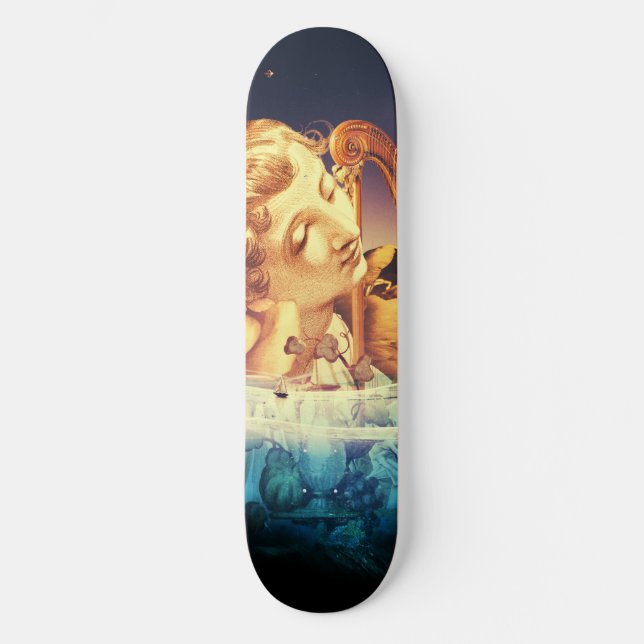 Venus im Wasser. Skateboard (Vorderseite)