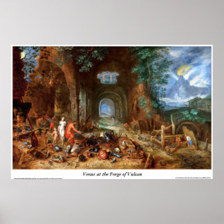 Venus in der Schmiede des Vulkan Poster