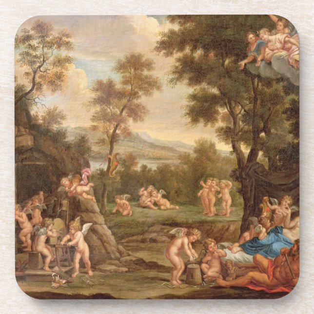 Venus in Vulcans Schmiede, 18. Jahrhundert Untersetzer (Vorderseite)