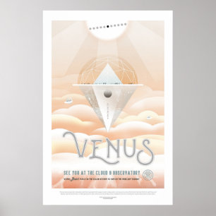 Venus NASA Visionen der Zukunft Poster