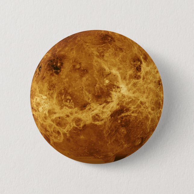 Venus-Planeten-Foto Button (Vorderseite)