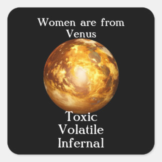Venus Quadratischer Aufkleber