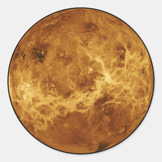 Venus Runder Aufkleber (Vorderseite)
