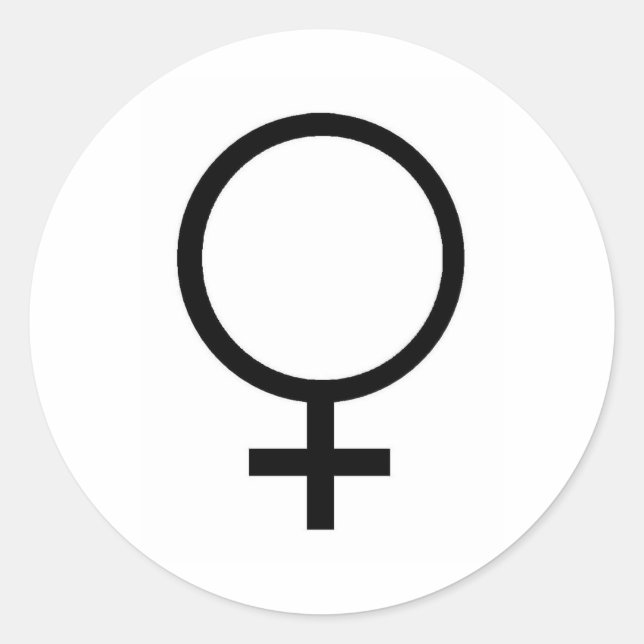 VENUS RUNDER AUFKLEBER (Vorderseite)