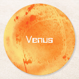 Venus Runder Pappuntersetzer