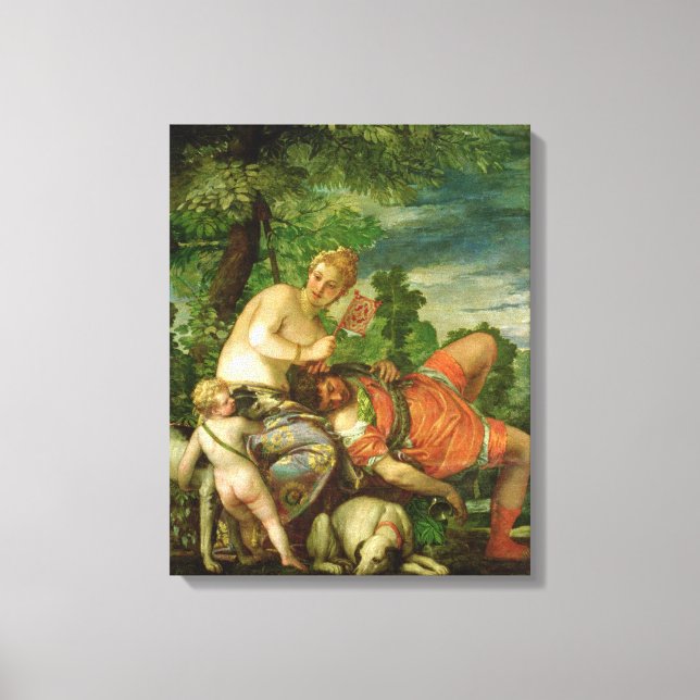 Venus und Adonis, 1580 Leinwanddruck (Vorderseite)