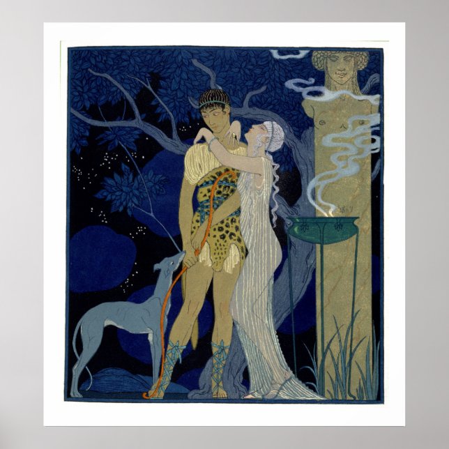 Venus und Adonis (Farblitho) Poster (Vorne)