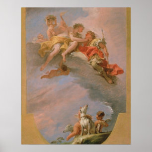 Venus und Adonis (Öl auf Leinwand) Poster