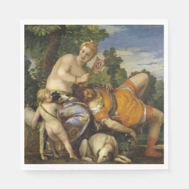 Venus und Adonis (von Paolo Veronese) Serviette