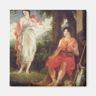 Venus und Anchises, 1826 (Öl auf Leinwand) Magnet