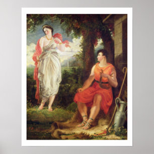 Venus und Anchises, 1826 (Öl auf Leinwand) Poster