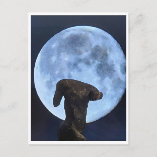 Venus und der Mond Postkarte (Vorderseite)