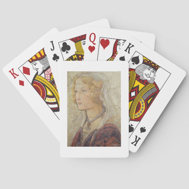 Venus und die drei Umgangsformen, die Geschenke Spielkarten (Rückseite)