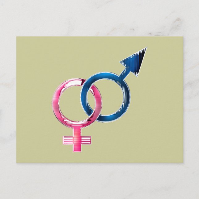 Venus und Mars Postkarte (Vorderseite)