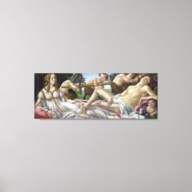 Venus und Mars von Sandro Botticelli Leinwanddruck (Vorderseite)