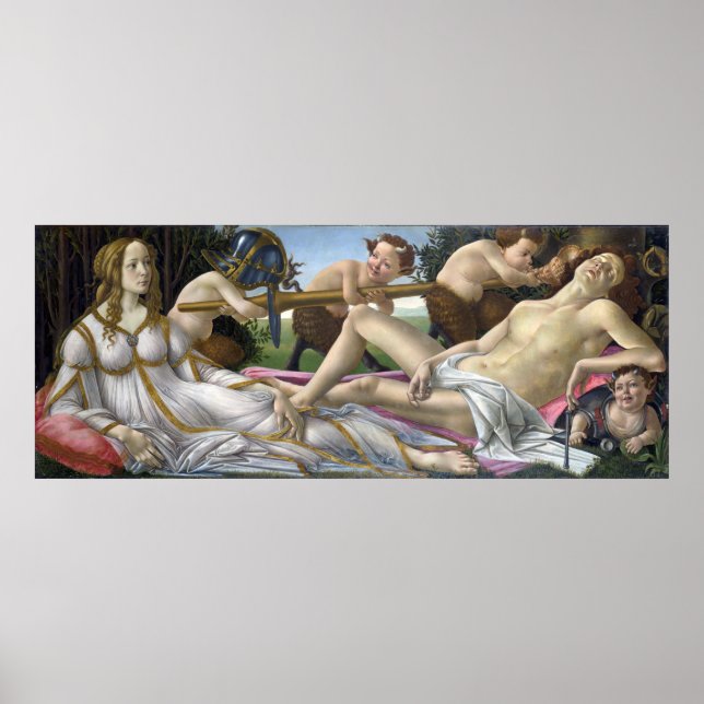 Venus und Mars von Sandro Botticelli Poster (Vorne)