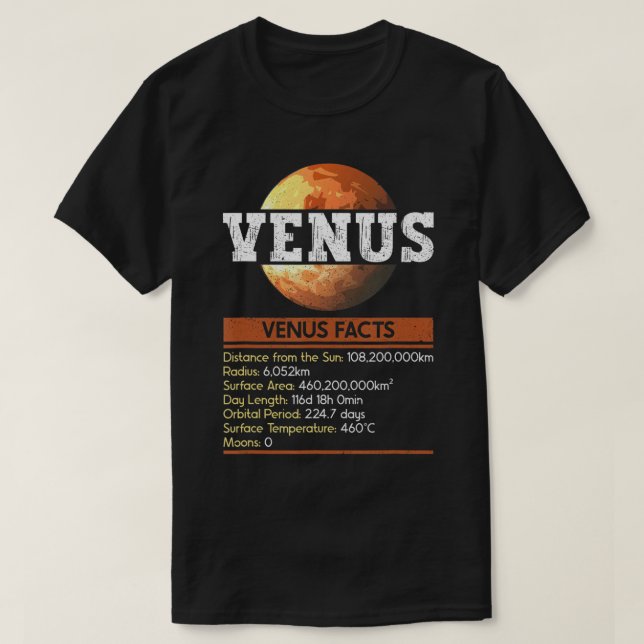 Vénus - Vénus Planet Space Lover T-shirt (Design devant)
