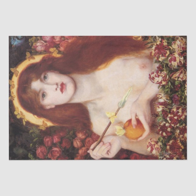 Venus Verticordia (von Dante Gabriel Rossetti) Seidenpapier (Vorderseite)