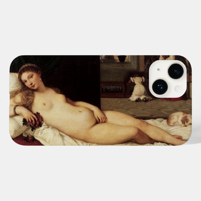 Venus von Urbino Tizian 1538 Venedig Case-Mate iPhone 14 Hülle (Rückseite (Horizontal))