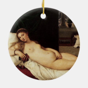 Venus von Urbino Tizian 1538 Venedig Keramik Ornament