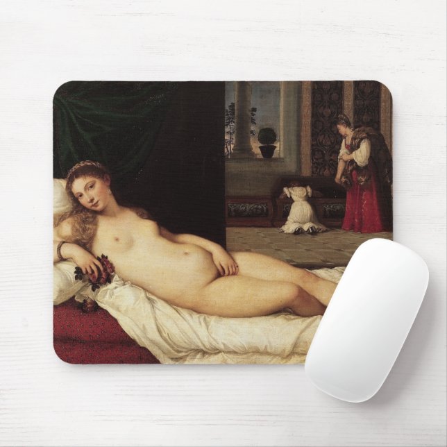 Venus von Urbino Tizian 1538 Venedig Mousepad (Mit Mouse)