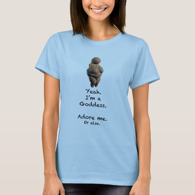 Venus von Willendorf T-Shirt (Vorderseite)