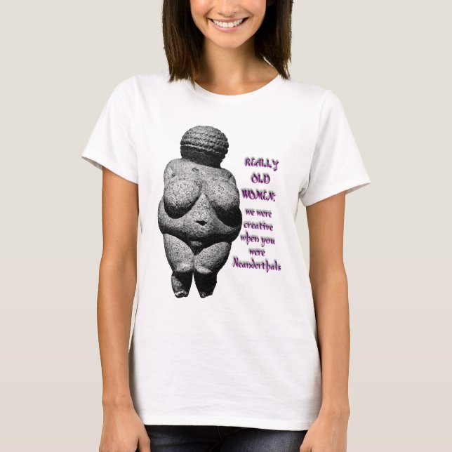 Venus von Willendorf T-Shirt (Vorderseite)