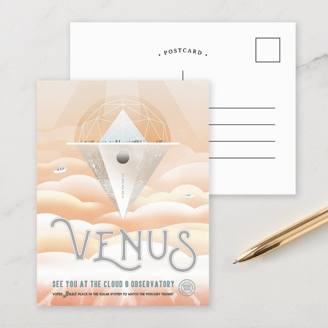 Venus | Zukunftsvisionen der NASA Postkarte (Von Creator hochgeladen)