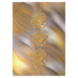 Venusblume Duo Gold Silberantik + Ihre Ideen Tischdecke