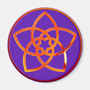 Venusblume / Venus Blume RED   violett Magnet