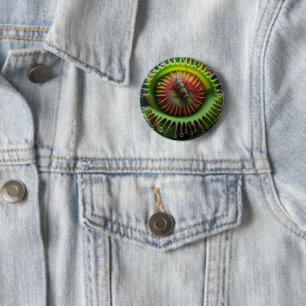 Venusfliegenfalle Blumen-Spaß Bold Whimsical Button