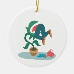 Venusfliegenfalle gefüttert keramikornament