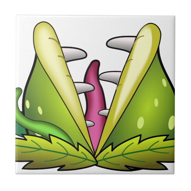 Venusfliegenmonster Fliese (Vorderseite)