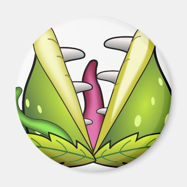 Venusfliegenmonster Magnet (Vorne)