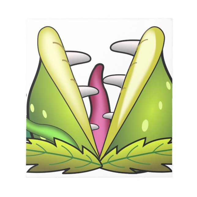 Venusfliegenmonster Notizblock (Vorderseite)