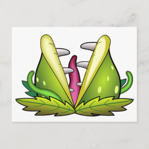 Venusfliegenmonster Postkarte