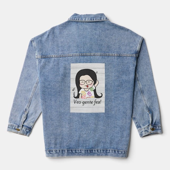 veo gente fea jeansjacke (Rückseite)