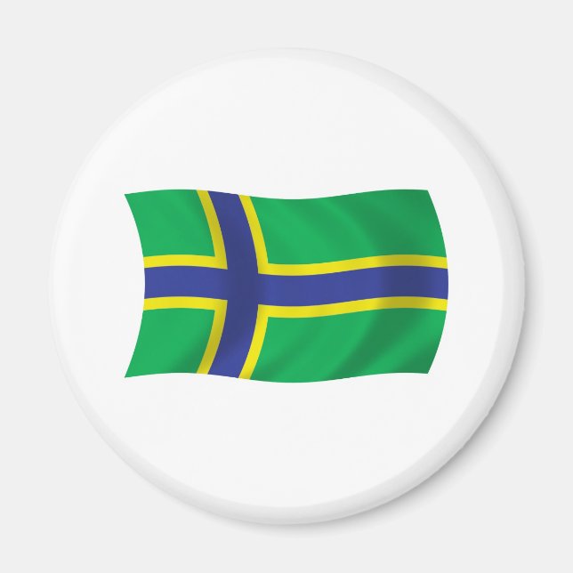 Vepsians Flag Magnet (Vorne)