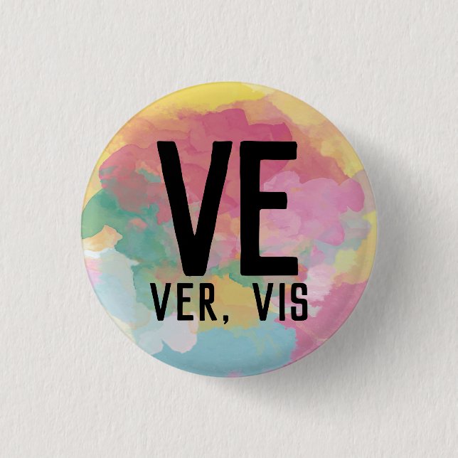 Ver Vis Pronouns Button (Vorderseite)