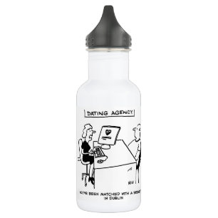 Verabredend Agentur passt zu einer Brauerei Stainl Edelstahlflasche