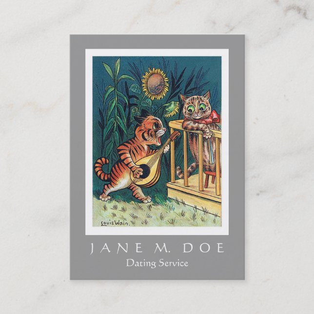 Verabredete, die den Service/Ehestifter - Visitenkarte (Vorderseite)