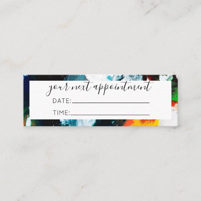 Verabredungskarte Mini Visitenkarte (Vorderseite)