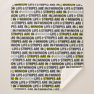 verabscheuungswürdig   Minion Life Text Pattern Sherpadecke