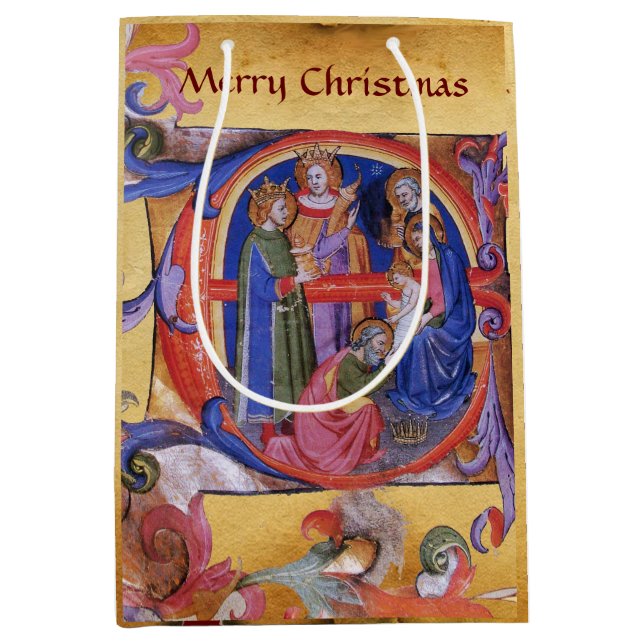 VERABSCHIEDEUNG DES PARCHMENTS DER MAGI-NATIVITÄT MITTLERE GESCHENKTÜTE (Vorderseite)