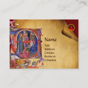 VERABSCHIEDEUNG DES PARCHMENTS DER MAGI-NATIVITÄT VISITENKARTE