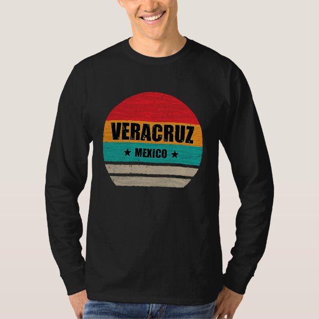 Veracruz Mexico  Proud Mexican  Veracruz Retro Vin T-Shirt (Vorderseite)