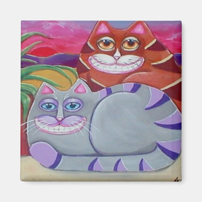 Veranda Cats Magnet (Vorne)