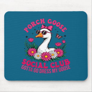 Veranda-Gans-Sozialclub muss Gans-Liebhaber-Kleid  Mousepad