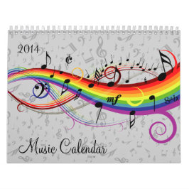Veränderbarer Jahr-Musik-Kalender Kalender